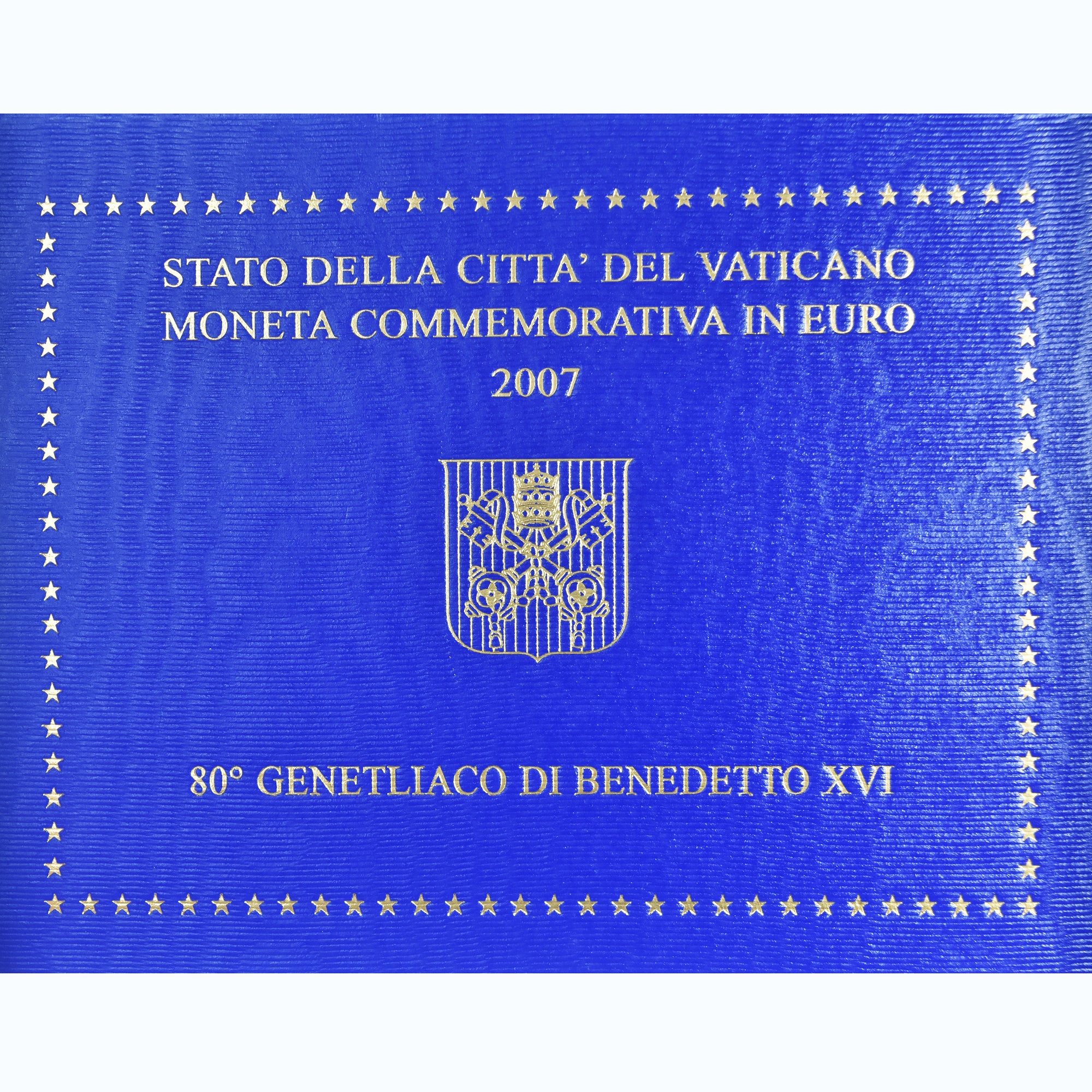 Vatikan, 2 Euro, 80ème anniversaire de Benoît XVI, 2007, Rome, STGL