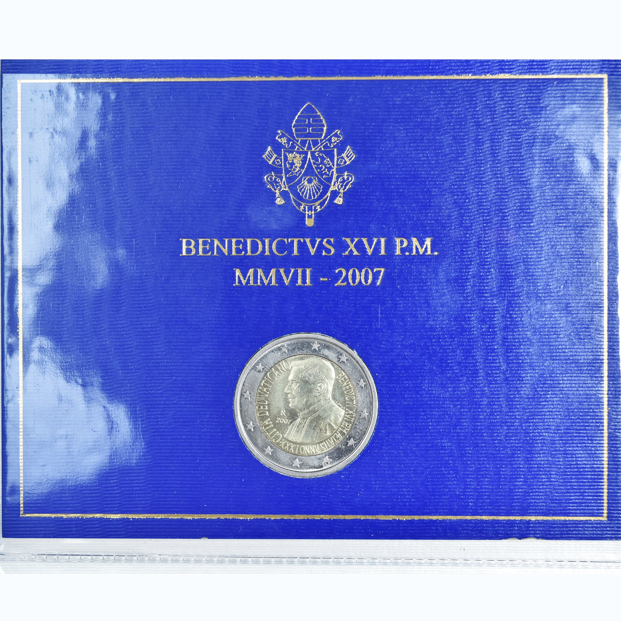 Vatikan, 2 Euro, 80ème anniversaire de Benoît XVI, 2007, Rome, STGL