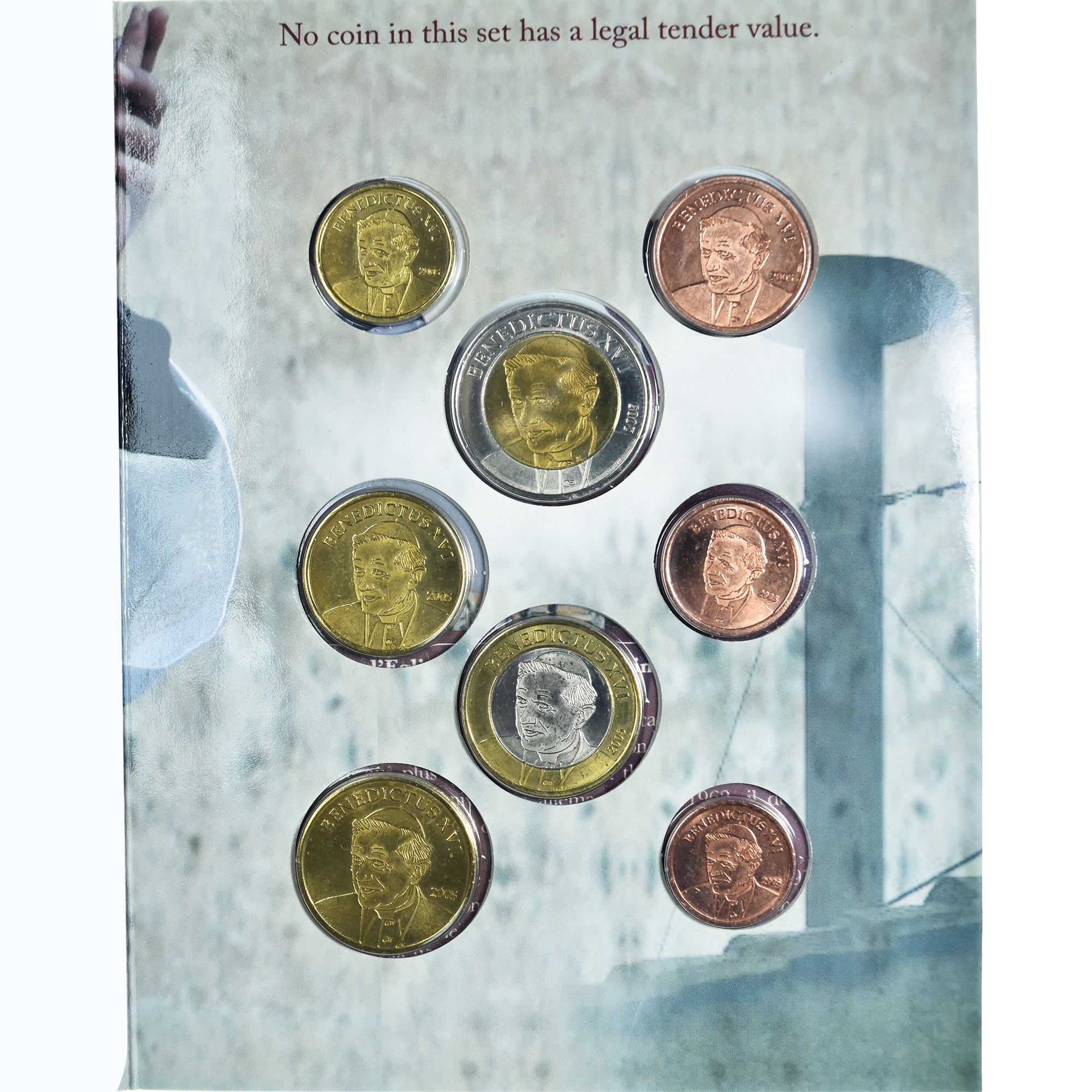 Moneta, Vaticano, Benoît XVI, Set, 2005, unofficial private coin, FDC, N.C.