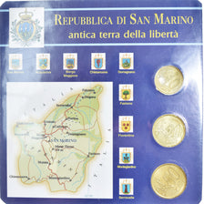 San Marino, Euro-Set, 10 c. à 50 c., 2003, Rome, BU, MS(65-70)