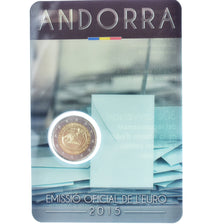 Andorra, 2 Euro, majorité à 18 ans, 2015, Monnaie de Paris, BU, MS(65-70)