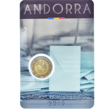 Andorra, 2 Euro, majorité à 18 ans, 2015, Monnaie de Paris, BU, FDC