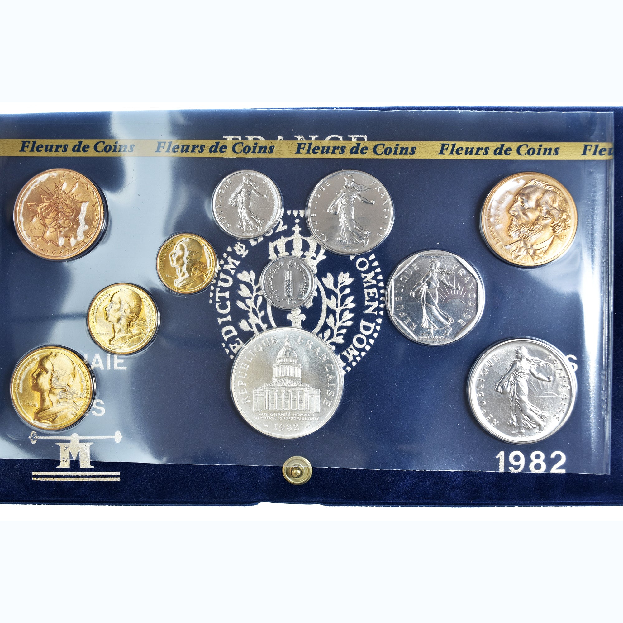 Munten, Frankrijk, Coffret 1 c. à 100 frs., 1982, Monnaie de Paris, FDC
