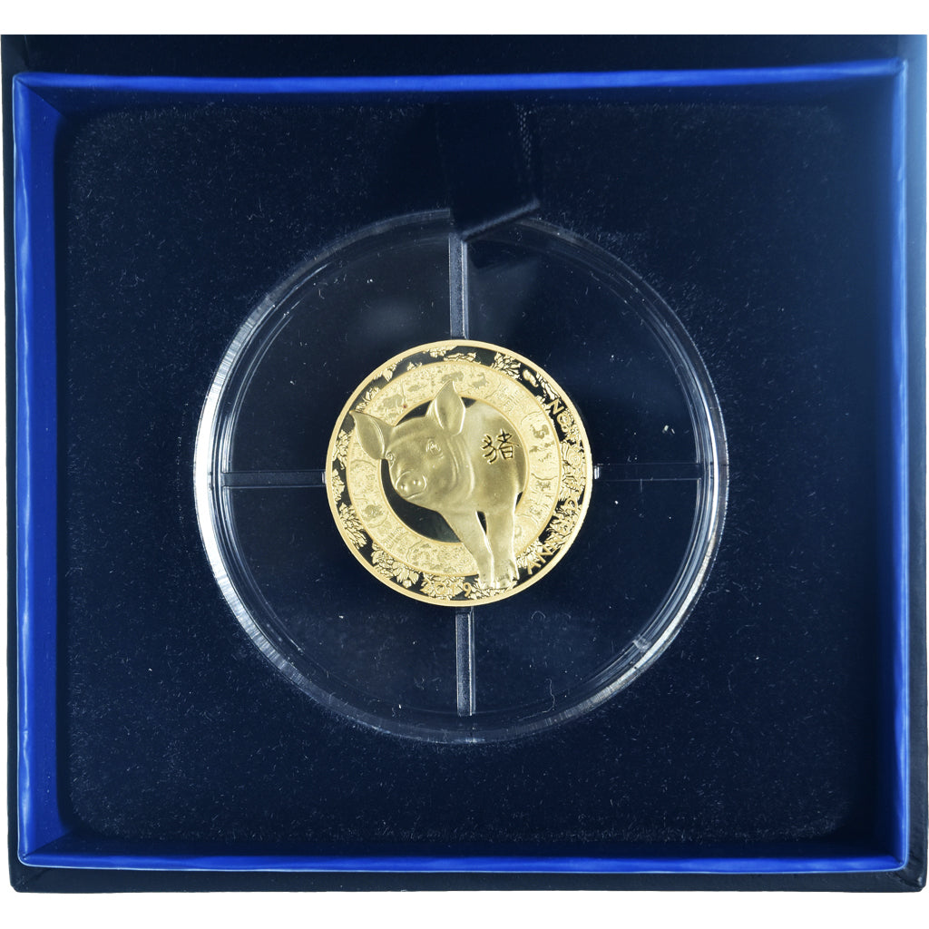 França, 50 Euro, année du cochon, 2019, Monnaie de Paris, BE, MS(65-70)