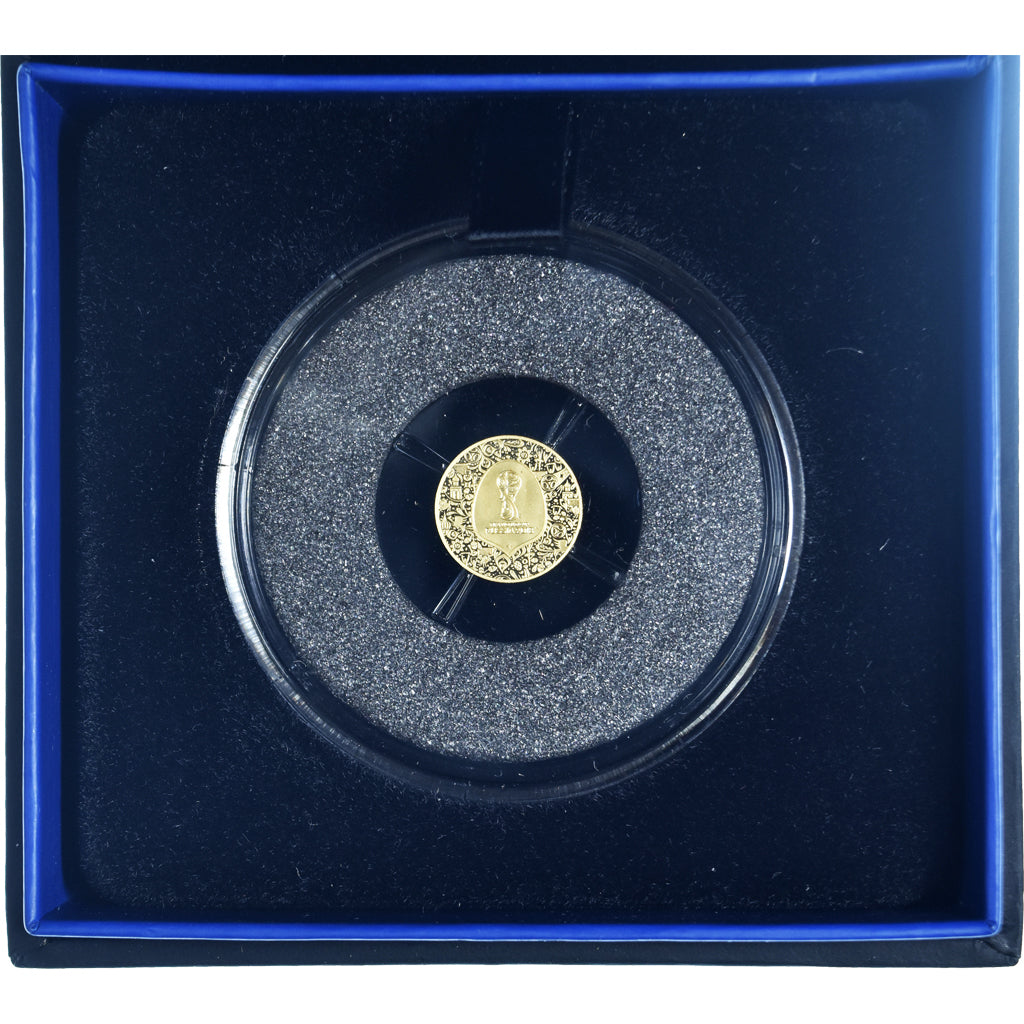 France, 5 Euro, Coupe du Monde en Russie, 2018, Monnaie de Paris, BE, FDC, Or