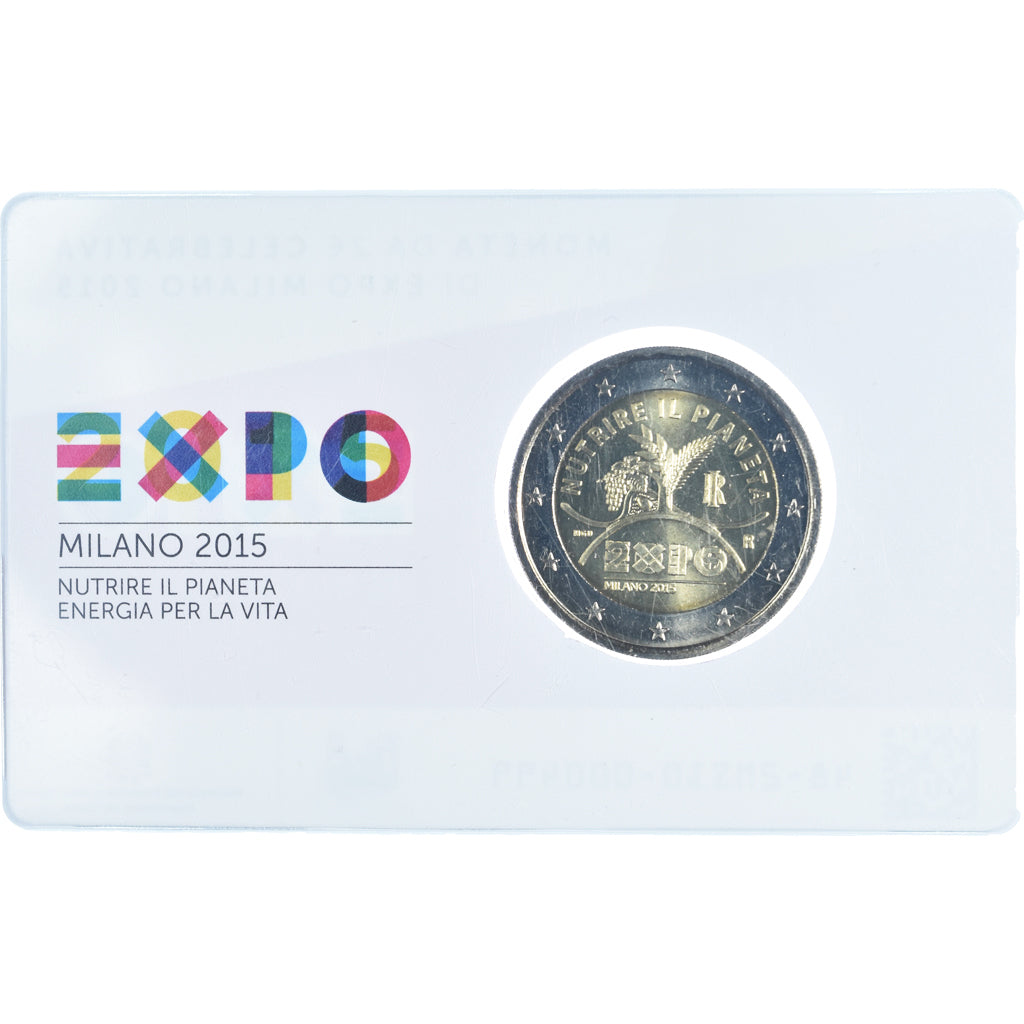 Italien, 2 Euro, Expo Milan, 2015, Rome, STGL, Bi-Metallic