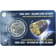 Belgium, 2 Euro, Satellite ESRO-2B, 2018, Utrecht, MS(65-70), Bi-Metallic