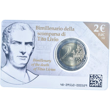 Italy, 2 Euro, bimillénaire de la mort de Tite Live, 2017, Rome, MS(65-70)