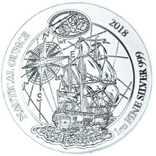 Monnaie, Rwanda, HMS Endeavour, 50 amafaranga, 2018, Karlsfeld, 1 Oz, FDC