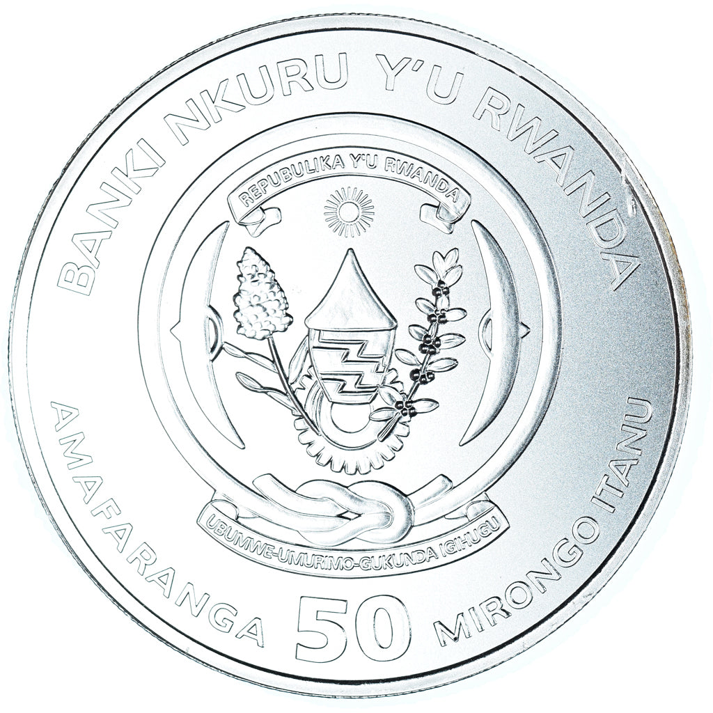 Monnaie, Rwanda, HMS Endeavour, 50 amafaranga, 2018, Karlsfeld, 1 Oz, FDC