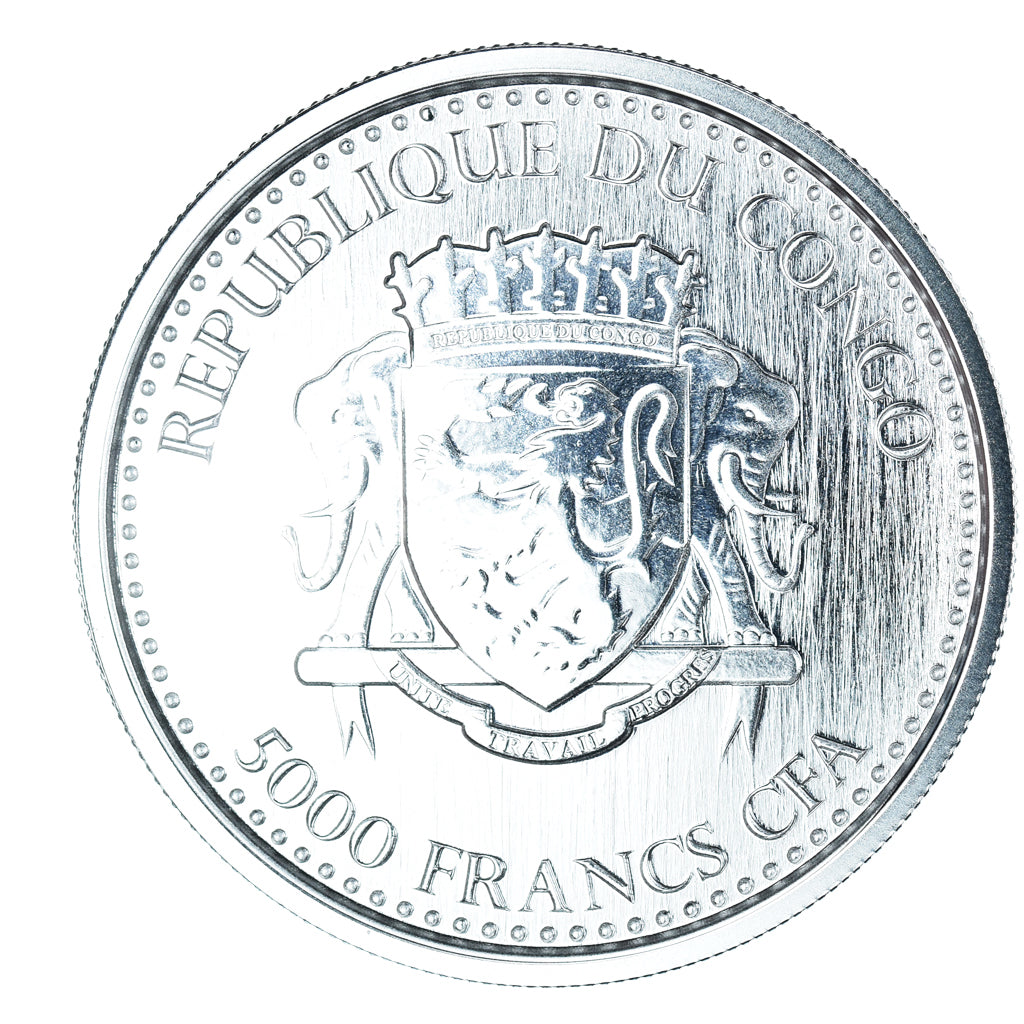 Moneda, Congo, Congo Silverback Gorilla, 5000 Francs, 2016, Scottsdale, 1 Oz