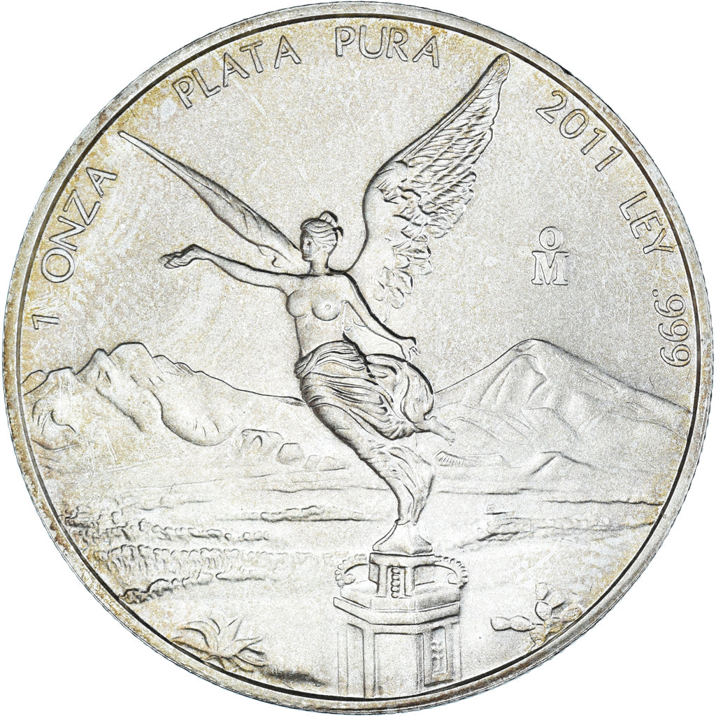Moneda, México, Libertad, Onza, Troy Ounce of Silver, 2011, Mexico City, 1 Oz