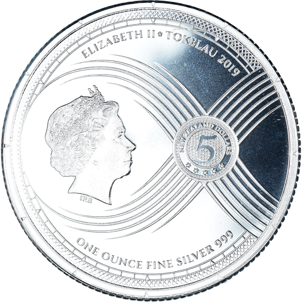 Moneta, Tokelau, Elizabeth II, Chronos, 5 dollars, 1 oz, 2019, Bratislava