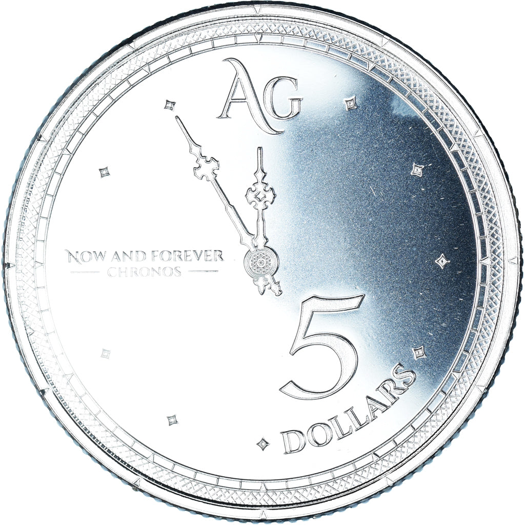 Moneta, Tokelau, Elizabeth II, Chronos, 5 dollars, 1 oz, 2019, Bratislava