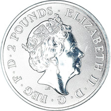 Coin, United Kingdom, Elizabeth II, Royal Arms, 2 pounds, 1 Oz, 2019, British