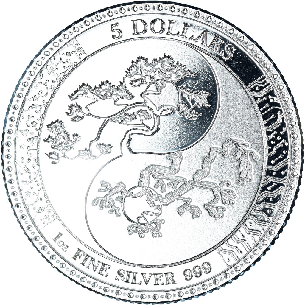 Monnaie, Tokelau, Elizabeth II, Equilibrium, 5 dollars, 1 oz, 2018, Bratislava