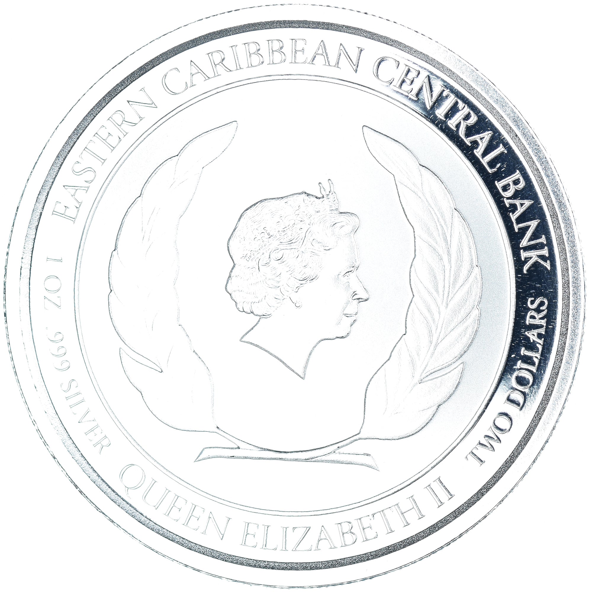 Coin, MONTSERRAT, Elizabeth II, Emerald Isle, 2 Dollars, 1 Silver Oz, 2019