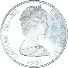 Coin, Cayman Islands, Elizabeth II, 5 Dollars, 1981, Franklin Mint, MS(60-62)