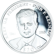 Münze, Liberia, John F. Kennedy, 20 Dollars, 2000, STGL, Silber, KM:900