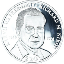 Coin, Liberia, Richard M. Nixon, 20 Dollars, 2000, MS(65-70), Silver, KM:728