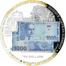 Münze, Liberia, goodbye austrian currency, 10 Dollars, 2002, Colourized, STGL
