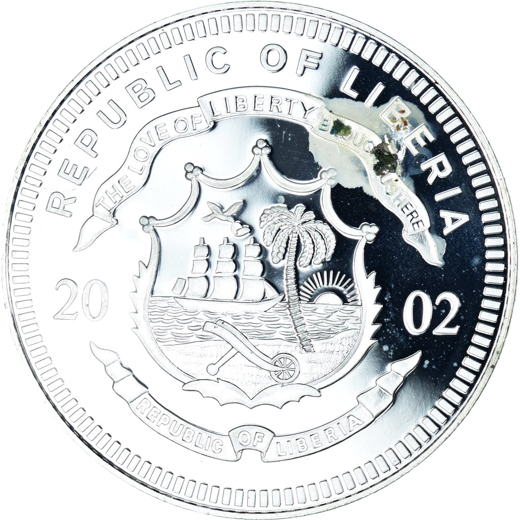 Münze, Liberia, goodbye austrian currency, 10 Dollars, 2002, Colourized, STGL