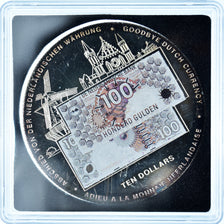 Coin, Liberia, goodbye dutch currency, 10 Dollars, 2002, Colourized, MS(65-70)