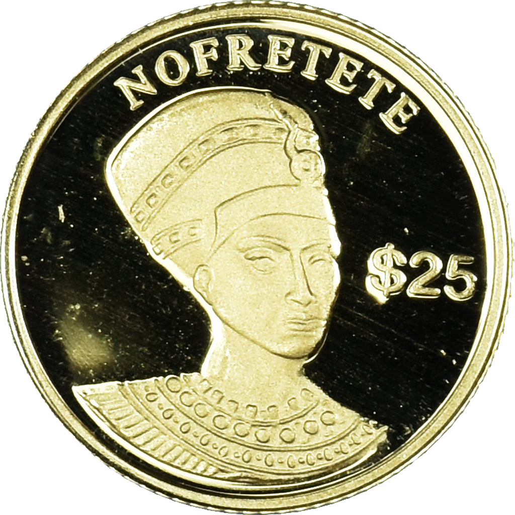 Münze, Liberia, Toutankhamon, 25 Dollars, 2000, American Mint, STGL, Gold