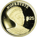 Monnaie, Libéria, Néfertiti, 25 Dollars, 2000, American Mint, FDC, Or