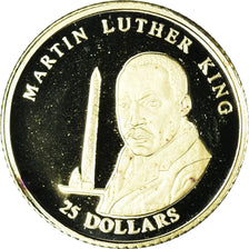 Coin, Liberia, Martin Luther King, 25 Dollars, 2001, American Mint, MS(65-70)
