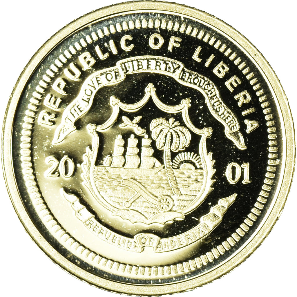 Coin, Liberia, Alexandre le Grand, 25 Dollars, 2001, American Mint, MS(65-70)