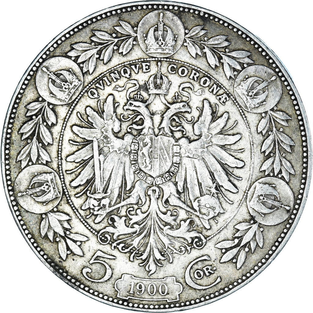 Monnaie, Autriche, Franz Joseph I, 5 Corona, 1900, Vienna, TB+, Argent, KM:2807