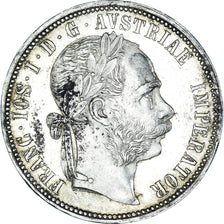 Coin, Austria, Franz Joseph I, Florin, 1883, Vienna, AU(50-53), Silver, KM:2222