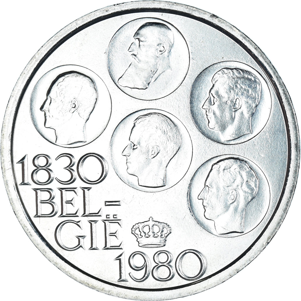 Moneda, Bélgica, Baudouin I, 500 Francs, 1980, Brussels, EBC, Plata recubierta