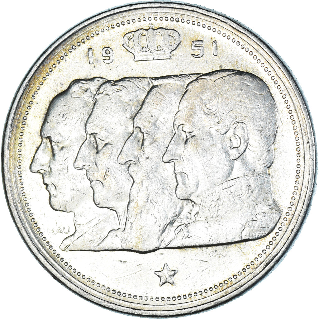 Moneta, Belgio, 100 Francs, 100 Frank, 1951, Bruxelles, BB, Argento, KM:139.1