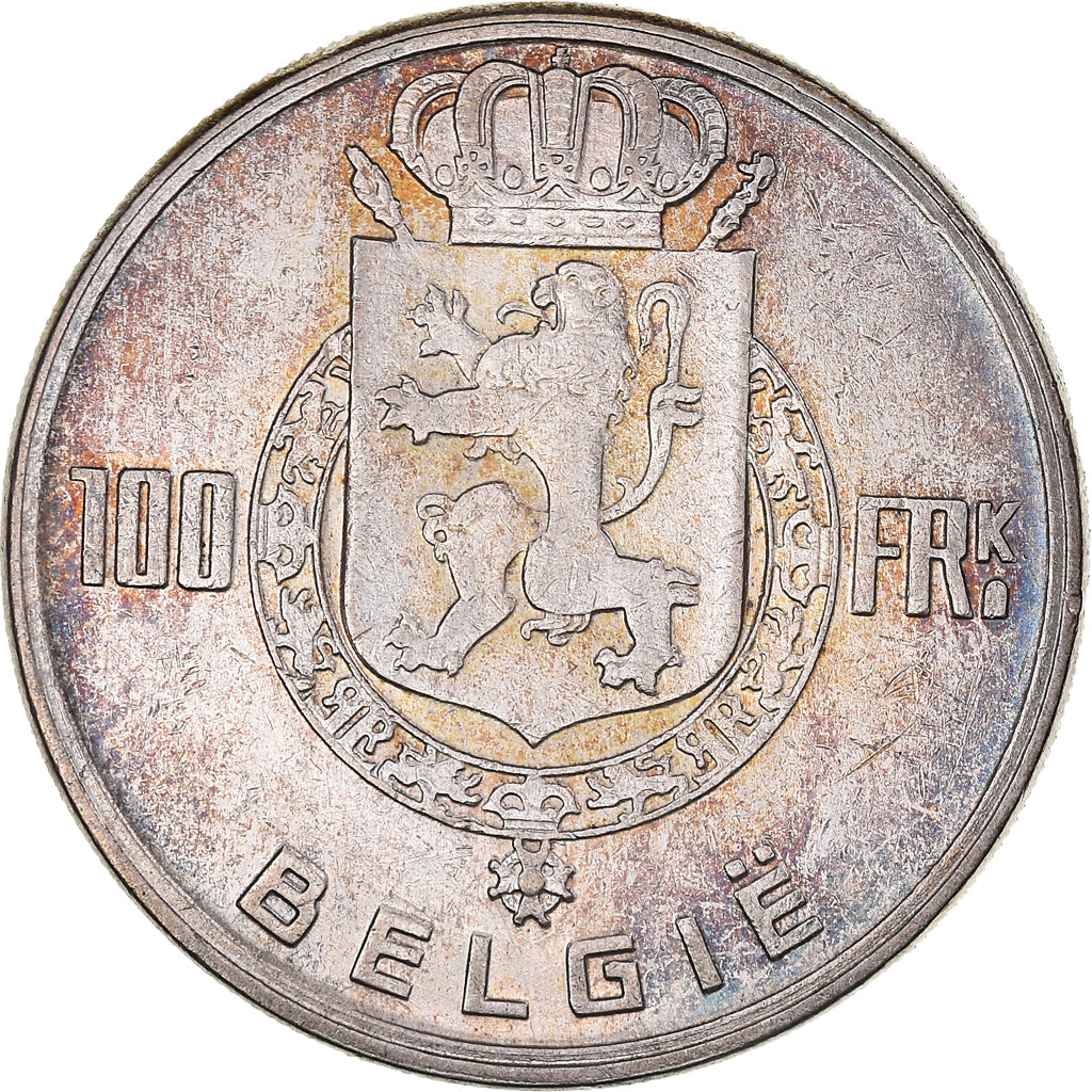 Monnaie, Belgique, 100 Francs, 100 Frank, 1951, Bruxelles, TTB+, Argent