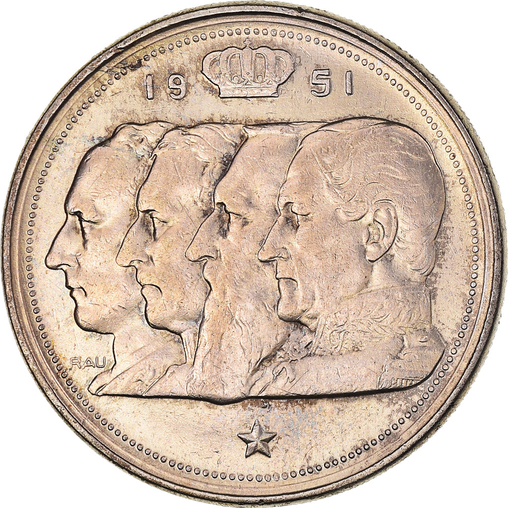 Monnaie, Belgique, 100 Francs, 100 Frank, 1951, Bruxelles, TTB+, Argent