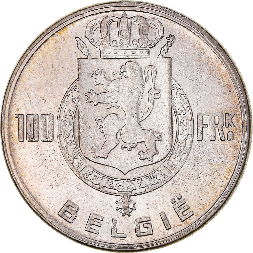 Monnaie, Belgique, 100 Francs, 100 Frank, 1951, Bruxelles, TTB+, Argent