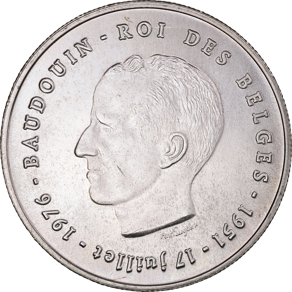 Munten, België, Baudouin I, 250 Francs, 250 Frank, 1976, Brussels, PR, Zilver