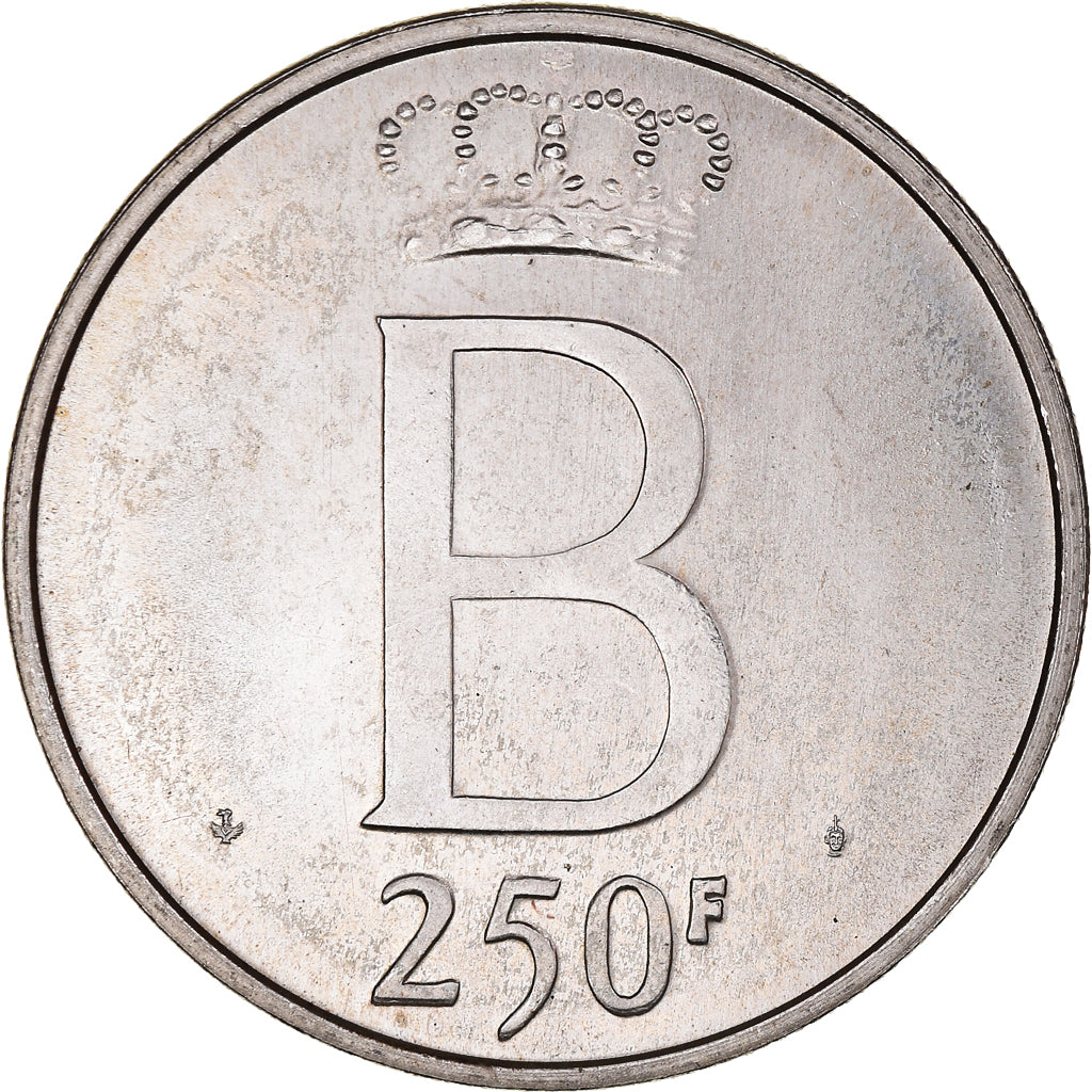 Munten, België, Baudouin I, 250 Francs, 250 Frank, 1976, Brussels, PR, Zilver