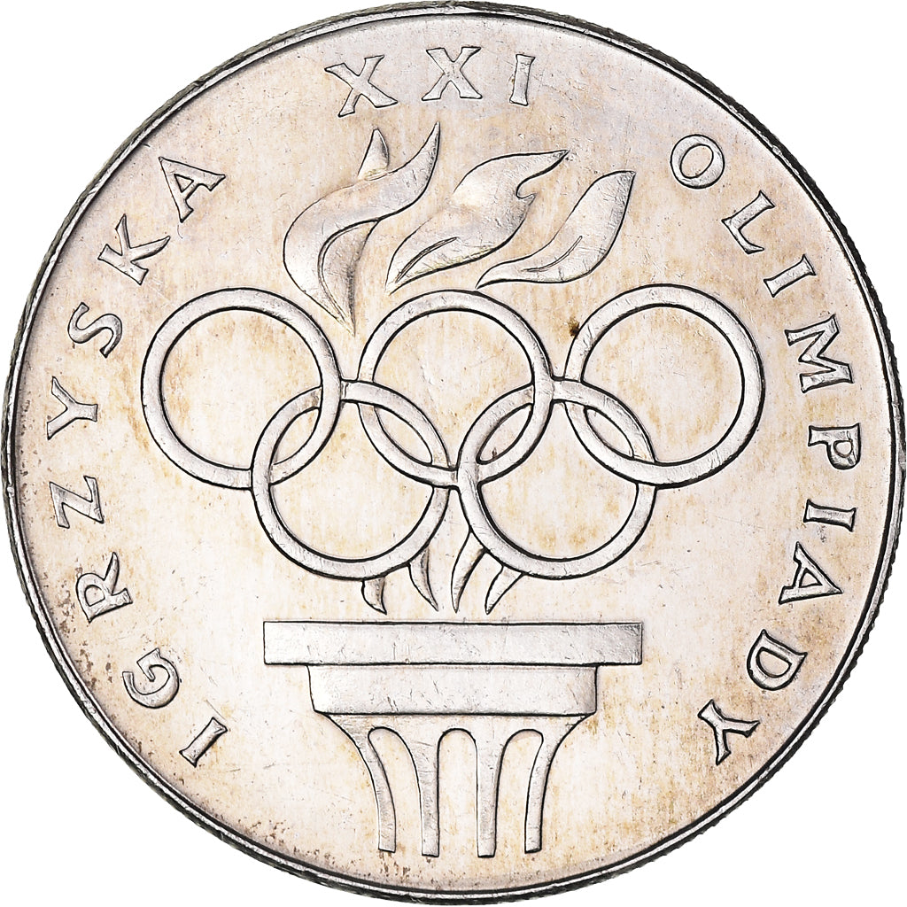 Münze, Polen, XXI Olympiad, 200 Zlotych, 1976, Warsaw, VZ+, Silber, KM:86