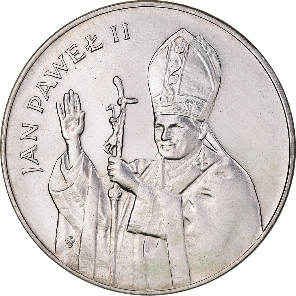 Monnaie, Pologne, Jan Paweł II, 10000 Zlotych, 1987, Warsaw, SPL, Argent