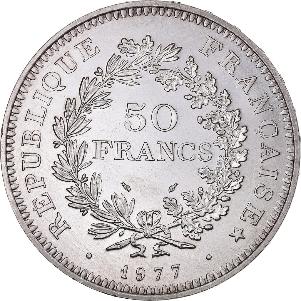 50 Francs Hercule 1977 Argent Pi ce Iconique Fran aise SUP 50-francs-hercule-1977-argent-pi-ce-iconique-fran-aise-sup