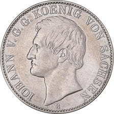 Monnaie, Etats allemands, SAXONY-ALBERTINE, Johann von Sachsen, Thaler, 1860