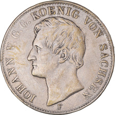 Coin, German States, SAXONY-ALBERTINE, Johann von Sachsen, Thaler, 1856