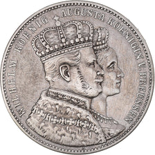 Moneta, Stati tedeschi, PRUSSIA, Wilhelm I, Krönungstaler, 1861, Berlin, BB+