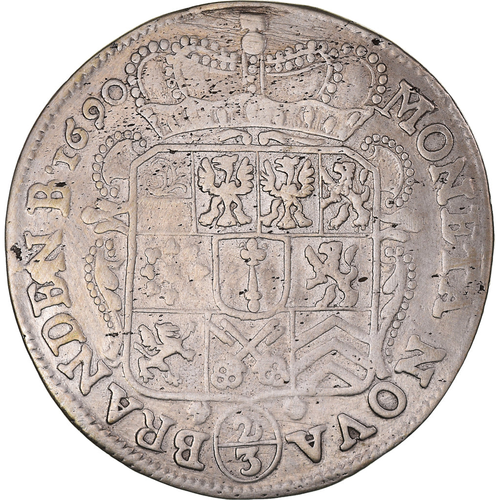 Monnaie, Etats allemands, BRANDENBURG, Friedrich Wilhelm, 2/3 Thaler, Gulden