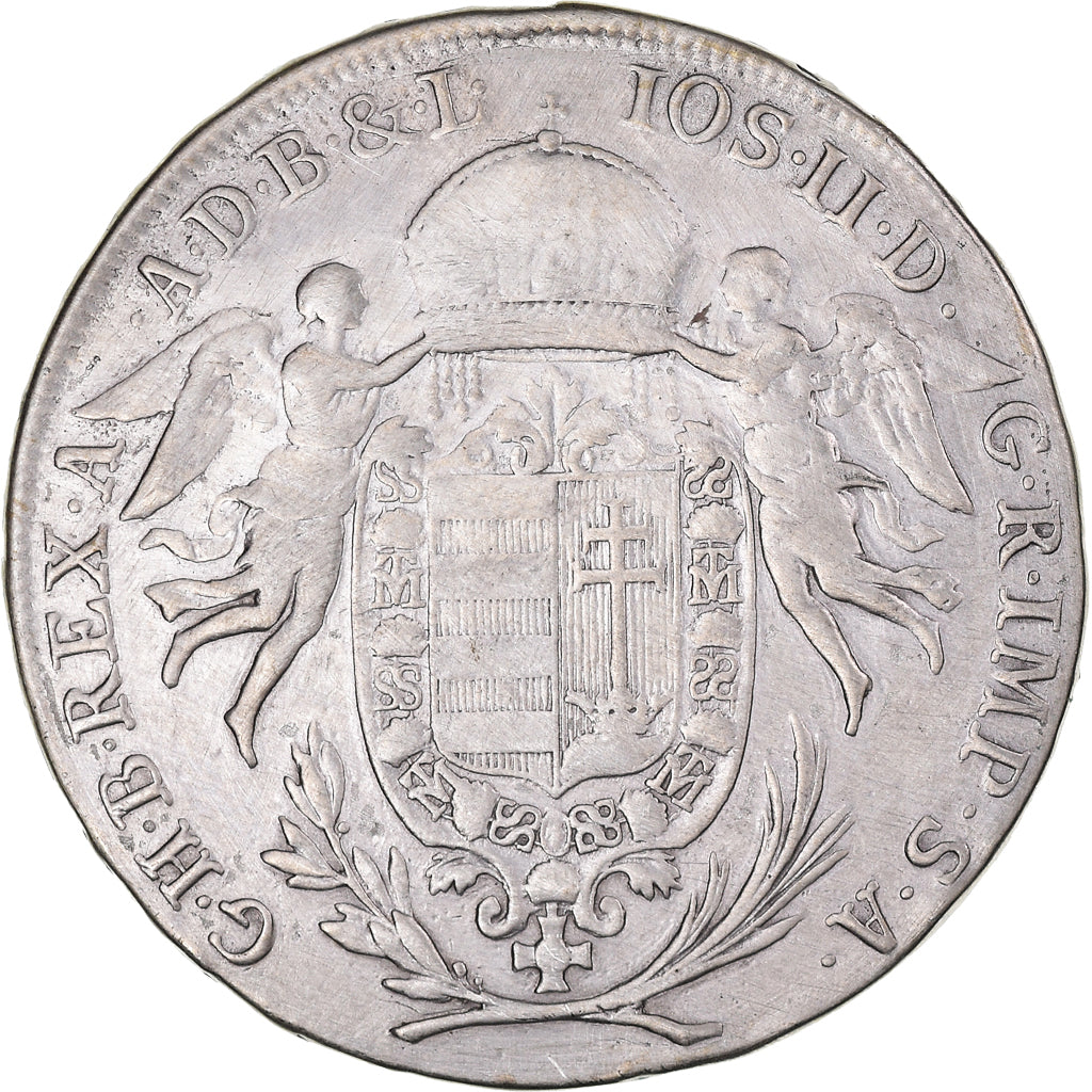 Coin, Hungary, Joseph II, 1/2 Thaler, 1785, Vienna, EF(40-45), Silver, KM:399