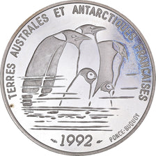 Coin, France, Terre Adélie, Dumont d'Urville, 100 Francs, 1992, MS(63), Silver