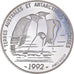 Coin, France, Terre Adélie, Dumont d'Urville, 100 Francs, 1992, MS(63), Silver